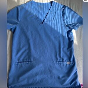 Figs Women's Ceil Blue Three pocket Catarina Scrub top